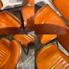 配送可能 DIYダイニングテーブルとチェア4脚のセット(アンティーク、木目調)の画像