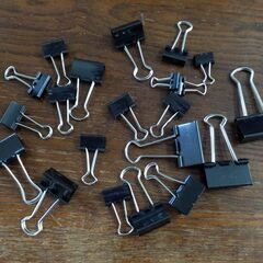 キングファイル、ファイルのインデックス、クリアファイル、ダブルクリップ、ブックエンド差し上げますの画像