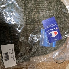 新品 Champion チャンピオン　ニットキャップ　グリーン　定価2750円　590-006A 他　ニット帽子2点の画像