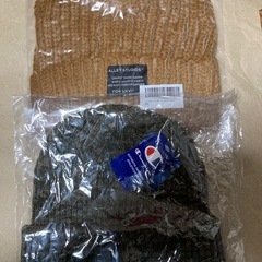新品 Champion チャンピオン　ニットキャップ　グリーン　定価2750円　590-006A 他　ニット帽子2点の画像