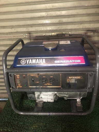 実働　発電機　ヤマハ　EF2300  100V 60Hz 2.3kVA