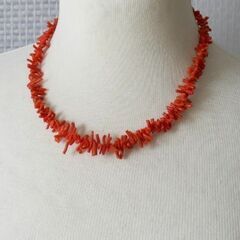 【ESTELLE】エステール社　赤珊瑚ネックレスの画像