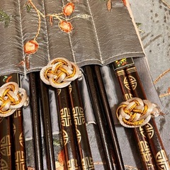 ランチョンマットとお箸 6組未使用の画像