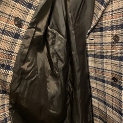 美品　☆ HARE　ダブルチェスター BIGコート チェック柄　Mサイズの画像