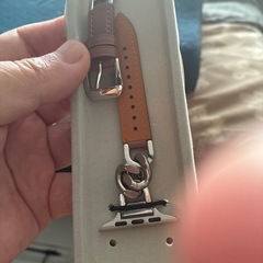 Applewatch44mm用皮チェーンベルトの画像