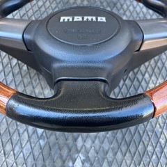 ダイハツ純正モモステアリング　ウッドの画像