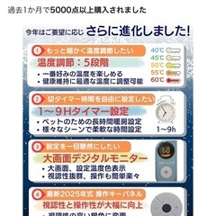 新品未使用】2025年最新版 パネルヒーター「北国のこたつ」5面発熱  美品 の画像