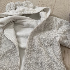 70〜90サイズ　ベビー　ポンチョ　もこもこ系の画像