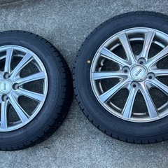 新品、未使用グッドイヤースタッドレスホイルセット　155/65R14の画像