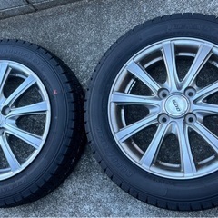 新品、未使用グッドイヤースタッドレスホイルセット　155/65R14の画像