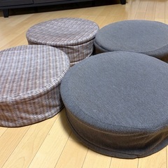 丸椅子 スツール 座布団 4個セットの画像