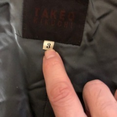 TAKEO KIKUCHI黒コートの画像