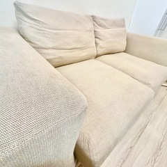 無印良品 ソファ 2シーター ウレタンポケットコイル ベージュの画像