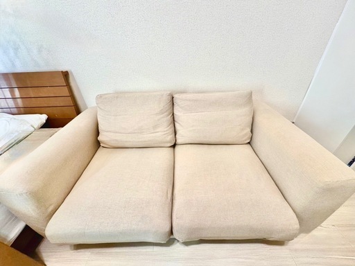 無印良品 ソファ 2シーター ウレタンポケットコイル ベージュ