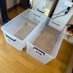 キャリー付ケース　蓋なし　2個の画像