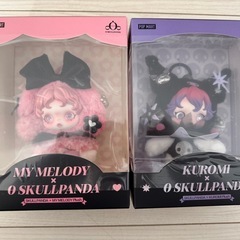 SKULLPANDA × MY MELODY  SKULLPANDAx KUROMI ぬいぐるみペンダントの画像