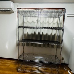 メタルラック+専用ボード　幅120×奥行46×高さ180cm 5段の画像