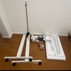 Albert  電動式　昇降デスク　ホワイトの画像