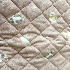 可愛い敷マット　ラグ　冬用　ピンク　動物柄の画像