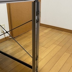 オフィス 作業台 ブラック 机 頑丈の画像