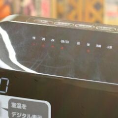 YAMAZEN セラミックファンヒーター DHF-VJ12 ブラック 人感センサー 温感センサー 省エネ 2018年製 札幌市 清田区 平岡の画像