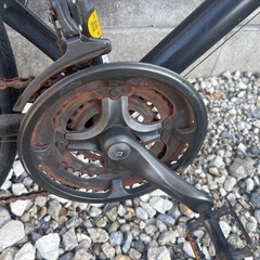 アルミフレーム クロスバイク 700C｜パンクなし・ブレーキOK走行可・現状渡しの画像