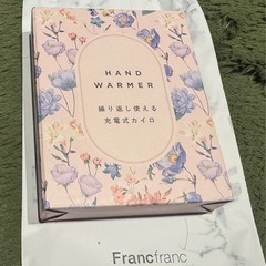《新品》Francfranc 【モバイルカイロ】スマホバッテリーにも！の画像