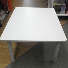 ローテーブル 幅80×奥行60×高さ36㎝ ホワイト 座卓 西岡店の画像
