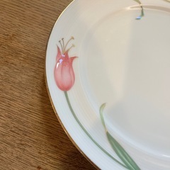 お花が綺麗な大皿　27cmの画像