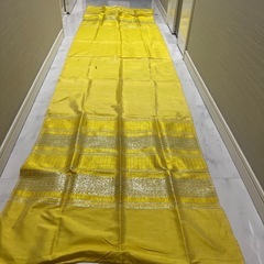 タイシルク(イエロー) 布　ストールの画像