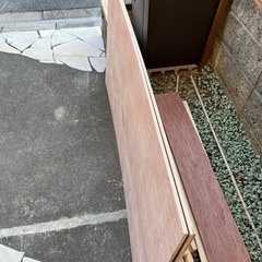 コンパネ　900mm×1800mm厚さは12mm ２枚 KD赤松垂木　35×35  2M  4本　 廃材その他の画像