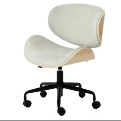 ヤマソロ　デスクチェア　グレージュ/ナチュラルの画像