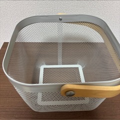 IKEA イケア　グレー　ワイヤーバスケットの画像