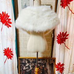 フェザーたっぷり。和装の羽毛ショール、いかがでしょうか？の画像