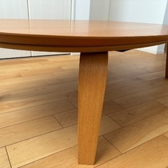 こたつ　無印　ローテーブル　こたつふとん付きの画像