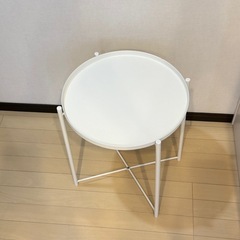 【美品】円形　トレーテーブルの画像