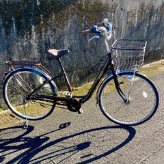 在庫無くなり次第販売終了※説明必ず読んで！【元電動自転車】２６インチ・ママチャリ系・内装３段・アシスト装置撤去してます・ご近所様にの画像