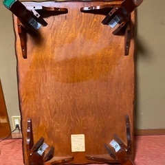 脚折り畳める座卓テーブルの画像