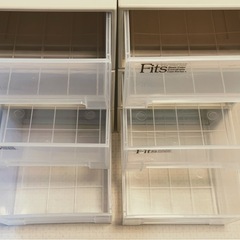 ★６個セット【天馬 フィッツケース】幅39×奥行74×高さ23cm 押入れ 収納ケース 衣装ケースの画像