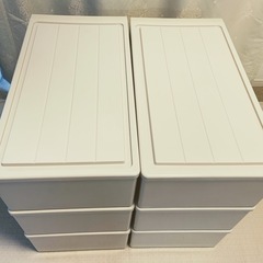 ★６個セット【天馬 フィッツケース】幅39×奥行74×高さ23cm 押入れ 収納ケース 衣装ケースの画像