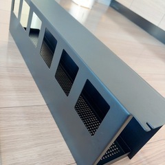 山崎実業 デスク下天板ケーブルラック ロング ブラック  の画像