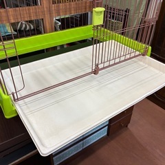 ★メルカリより安く★リッチェル ペット用お掃除簡単サークル 緑 ・高さ60×幅88×奥行き57の画像