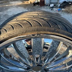 メッキ20インチ　タイヤホイール4本セットの画像