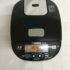 【北見市発】ZOJIRUSHI 象印 マイコン炊飯ジャー NL-BV05 2022年製 黒 3合炊き 一人暮らし 新生活 引っ越し (E3879mkmYM)の画像
