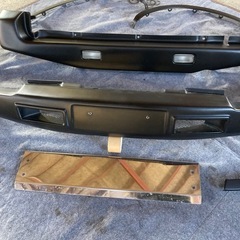 JB23W スズキ ジムニー  ショート フロントバンパー リアバンパー スキッドプレート 純正アーチモールセット マットブラック塗装済
の画像