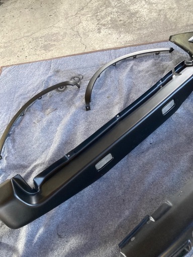 JB23W スズキ ジムニー  ショート フロントバンパー リアバンパー スキッドプレート 純正アーチモールセット マットブラック塗装