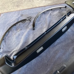 JB23W スズキ ジムニー  ショート フロントバンパー リアバンパー スキッドプレート 純正アーチモールセット マットブラック塗装済
の画像