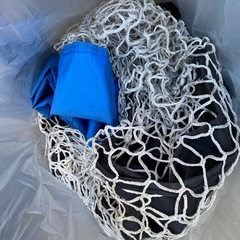 テニス練習用　ボール打ちマシーン、ネット、ボールの画像