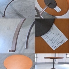 希少★日本フクラ サイドテーブル カバザクラ無垢材 FUKLA バーチ アイアン★の画像