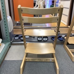 【リサイクルサービス八光】幅46㎝　②STOKKE ストッケ トリップトラップ ベビーチェア　ナチュラルの画像
